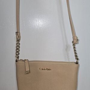 Calvin Klein Tan Crossbody Bag Purse
